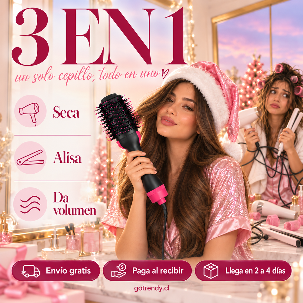 Cepillo Secador y Alisador 3 en 1